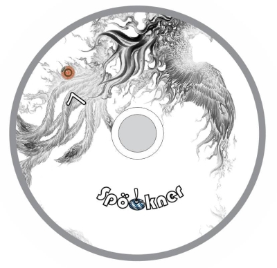 Spöckner "Feuervogel grau, weiß " Eisstock