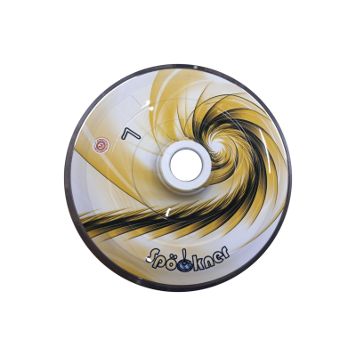 Spöckner "Spirale / gelb, weiß" Eisstock