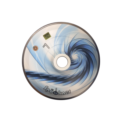 Spöckner "Spirale / hellblau, weiß " Eisstock