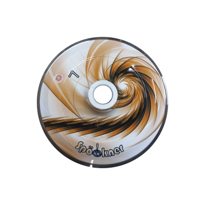 Spöckner "Spirale / orange, weiß" Eisstock