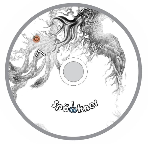 Spöckner "Feuervogel grau, weiß " Eisstock