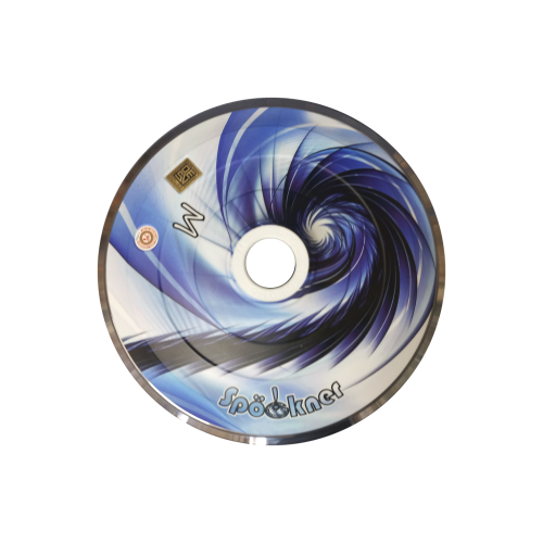 Spöckner "Spirale / dunkelblau, weiß" Eisstock