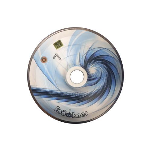 Spöckner "Spirale / hellblau, weiß " Eisstock