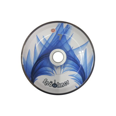 Spöckner "Fontäne / blau, weiß" Eisstock
