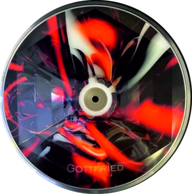 Gottfried Evo "schwarz-orange-2" Eisstock